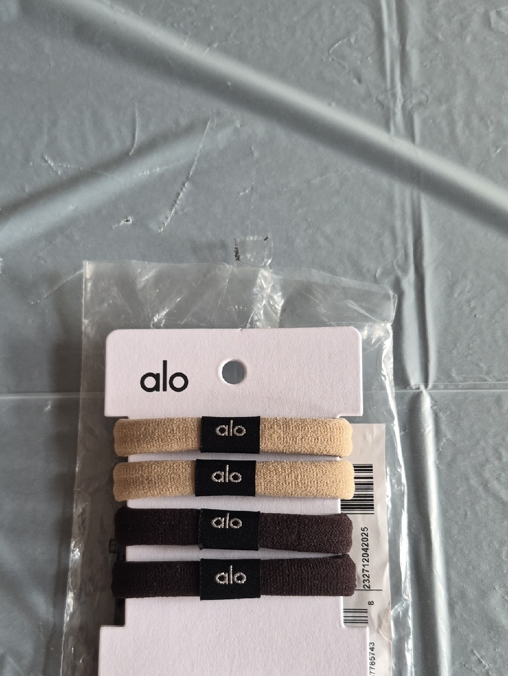 ALO Yoga Beige and Brown Elastic Hair Ties Set